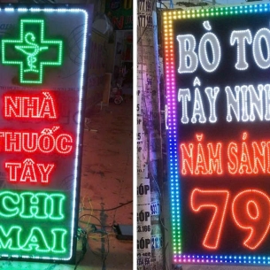 Bảng hiệu đèn led giá rẻ